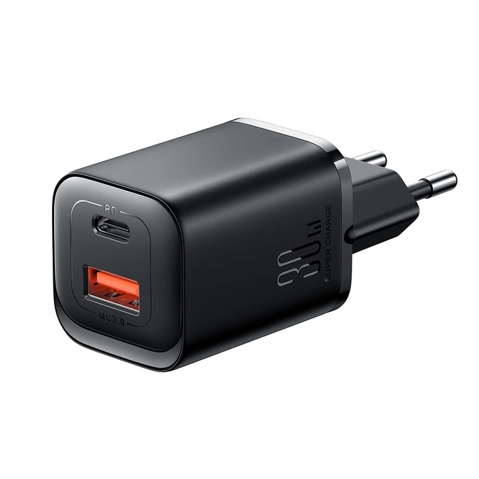 Rychlá nástěnná nabíječka Joyroom JR-TCF08EU Speed ​​​​Series 30W PD/QC/AFC/FCP – černá