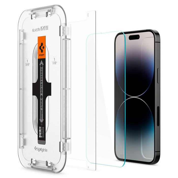 Vetro temperato Spigen GLAS.TR "EZ FIT" cONFEZIONE DA 2 PEZZI IPhone 14 PRO MAX CLEAR