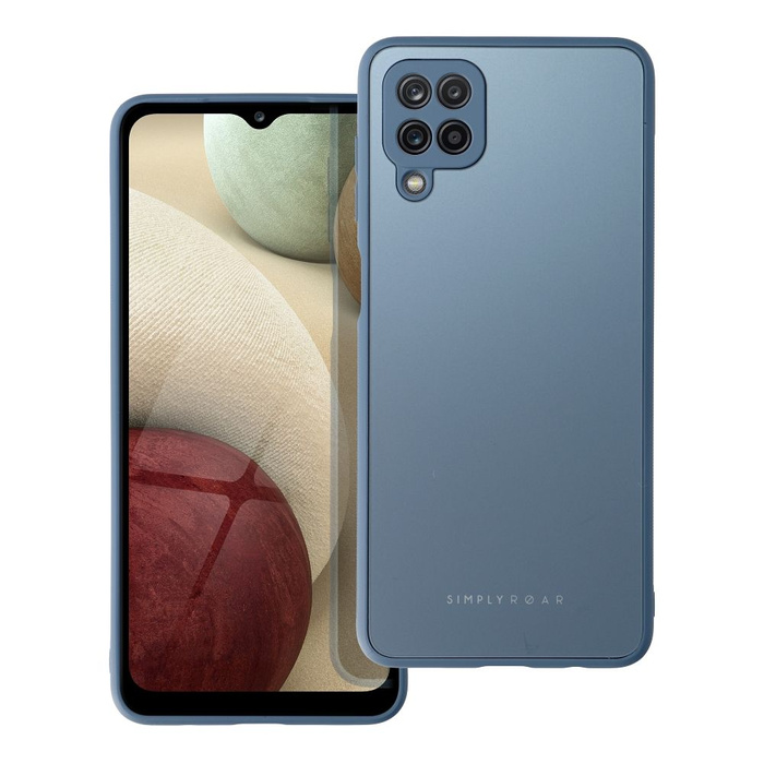 Roar Hülle MATTE Glas Case - für Samsung Galaxy A12 blau