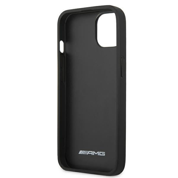 AMG AMHCP13SDOLBK iPhone 13 mini 5.4" black/black hardcase Leather Hot Stamped
