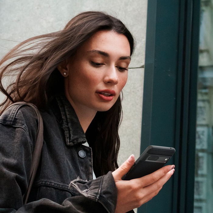 Spigen Liquid Air GOOGLE PIXEL 7 Cover MATTE NERO