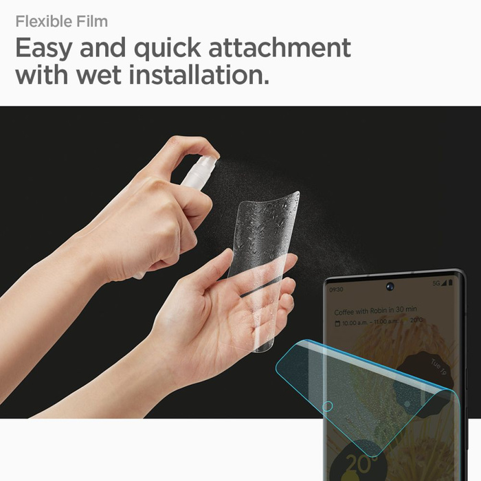 Spigen NEO FLEX CONFEZIONE DA 2 GOOGLE PIXEL 7 PRO Pellicola protettiva IDROGEL TRASPARENTE