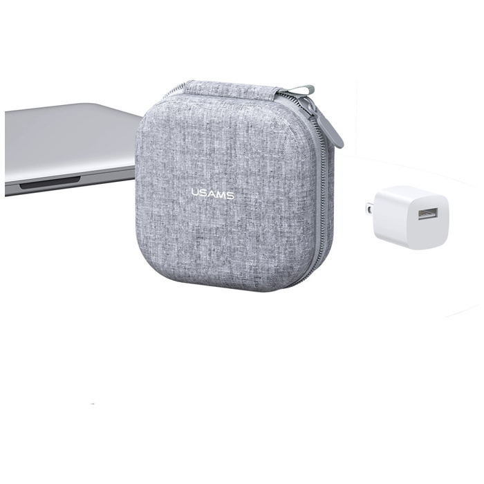 Etui na słuchawki TWS USAMS ZB351 szary