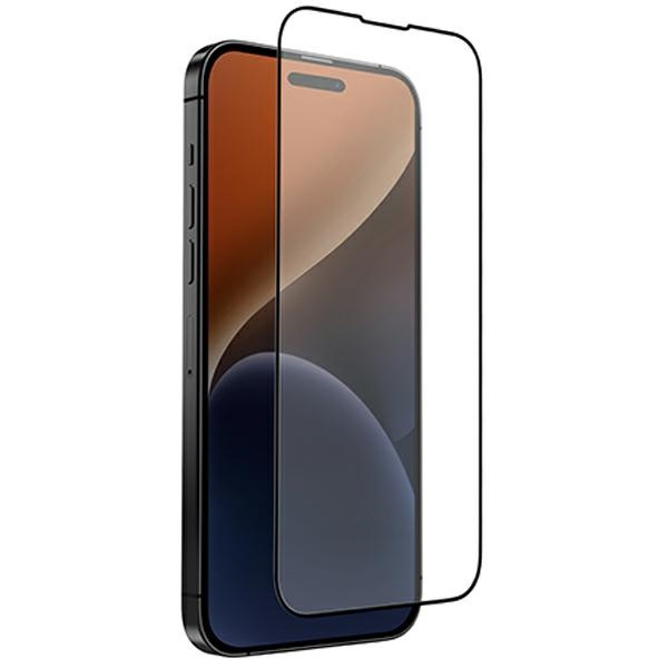 Uniq Optix Mattes, mattiertes Hartglas für iPhone 15/14 Pro mit Applikator