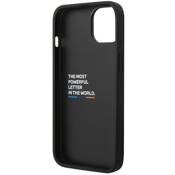 Cover BMW BMHCP13M22NBCK iPhone 13 6,1" nero/nero Pelle Carbonio