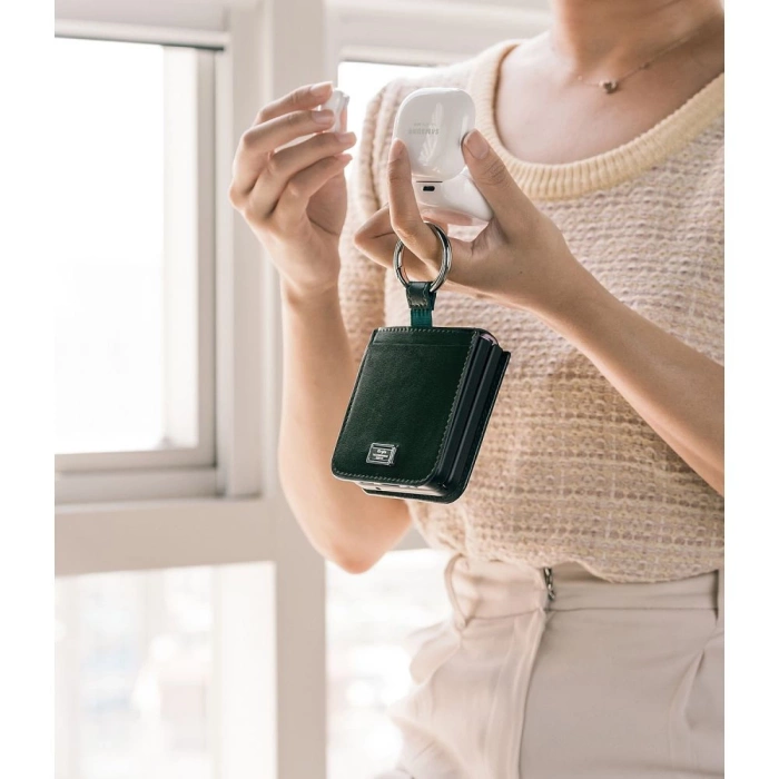 Case RINGKE Signature FOLIO GALAXY Z FLIP 4 DARK GREEN