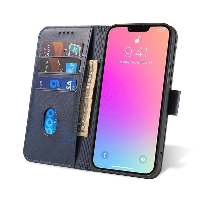 Magnet Case case for Xiaomi Redmi Note 12 Pro+ flip cover wallet stand blue