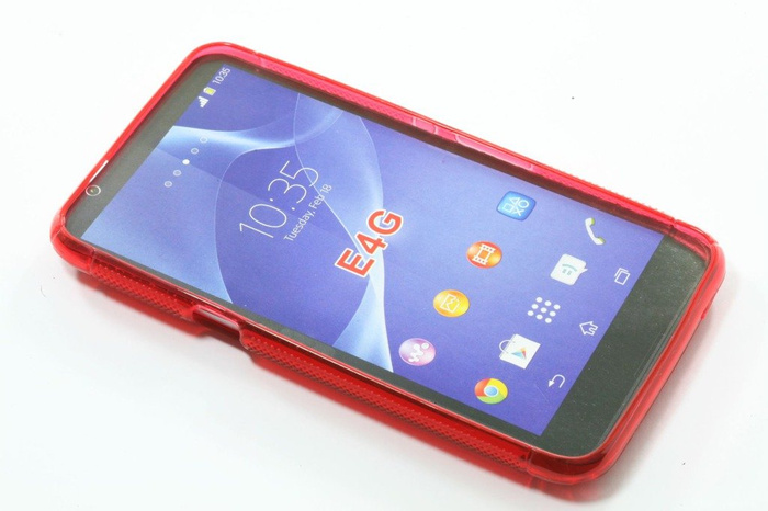 Kryt S-Line Sony Xperia E4G Red Pouzdro Silicone