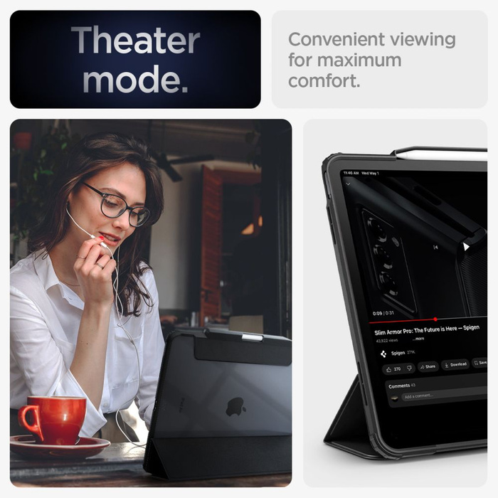 Spigen Ultra Hybrid IPad "PRO" AIR 13 2024 NEGRO