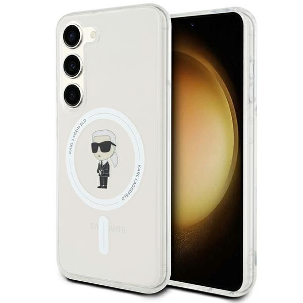 Etui Karl Lagerfeld KLHMS23SHFCKNOT Galaxy S23 S911 transparent hardcase IML Ikonik MagSafe