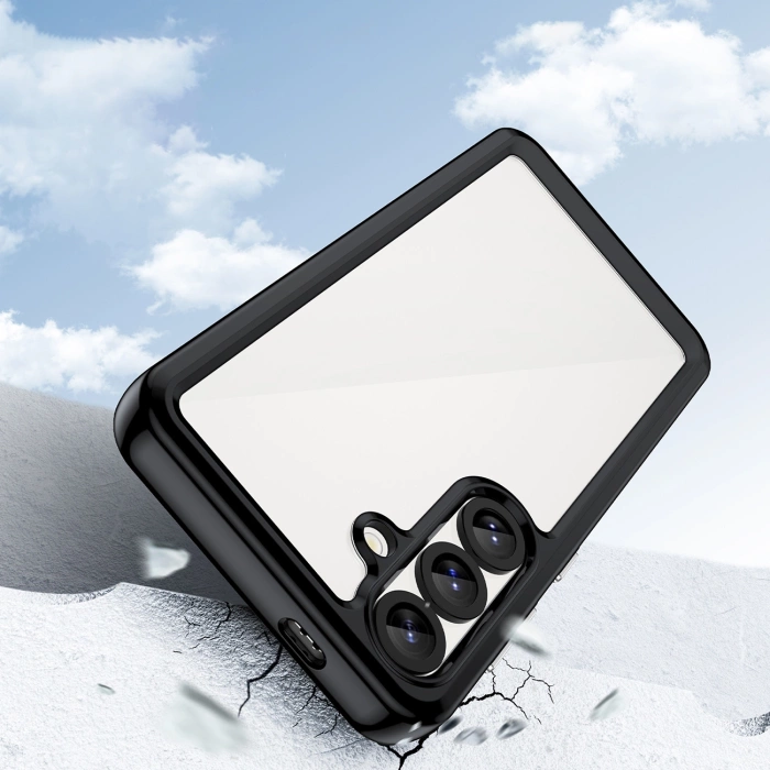 Outer Space Case Silikonhülle mit Gelrahmen für Samsung Galaxy S25 – Schwarz