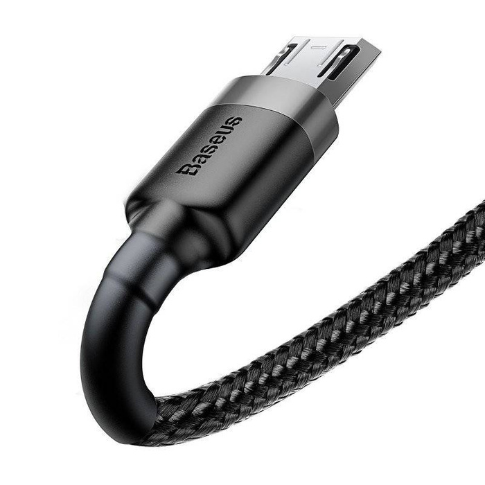 BASEUS Cafule 2A Micro USB Kabel 3m schwarz/grau