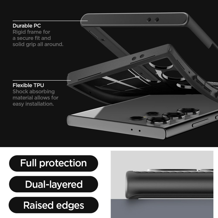 Case Spigen Neo Hybrid Samsung Galaxy S24 Ultra Black Case