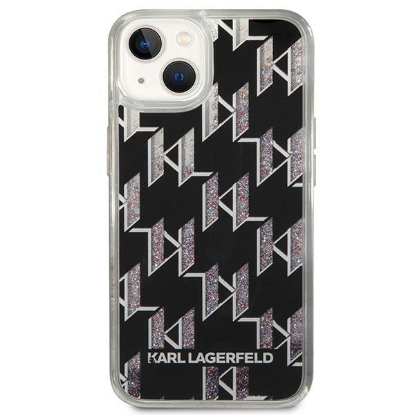 Karl Lagerfeld KLHCP14SLMNMK iPhone 14 6.1" hardcase black/black Liquid Glitter Monogram