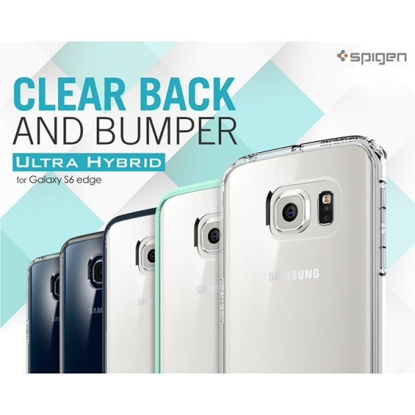 Pouzdro SPIGEN Ultra Hybrid S amsung Galaxy S6 Edge průhledné průhledné pouzdro