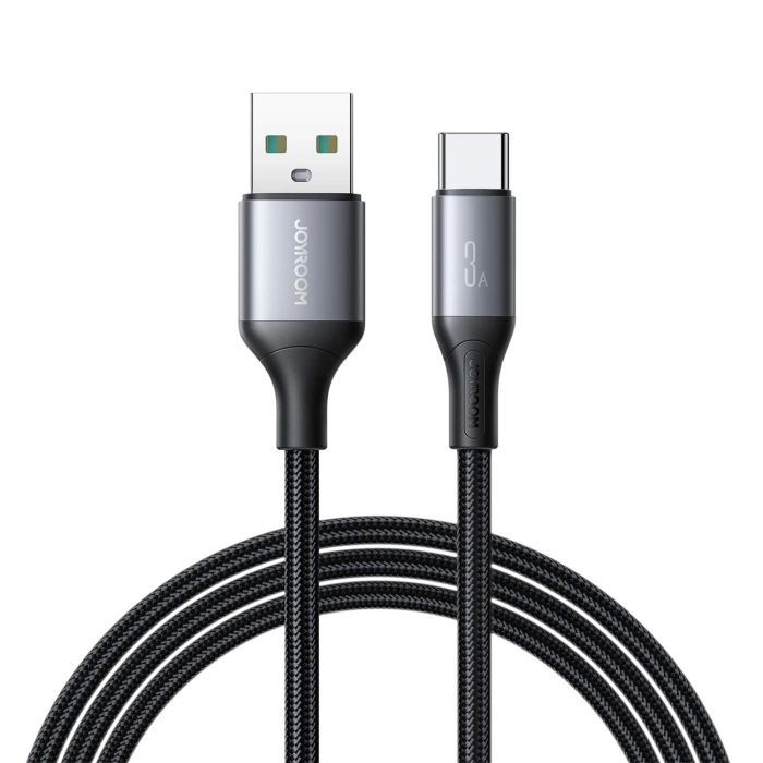 Joyroom S-A28 Flash Series 3A USB-A - USB-C Kabel 1m - schwarz