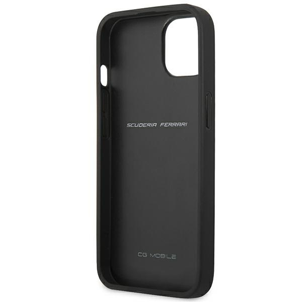 Cover FERRARI Apple iPhone 13 Mini On Track Carbon Stripe Black Hardcase