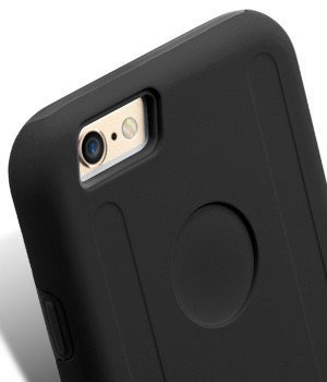 Puzdro iPhone 6 6S MELKCO Dvojvrstvový čierny kryt