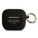 Coque GUESS Apple AirPods 3 Silicone Glitter Black Case