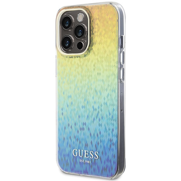 Etui Guess GUHCP15XHDECMI iPhone 15 Pro Max 6.7" wielokolorowy hardcase IML Faceted Mirror Disco Iridescent Case