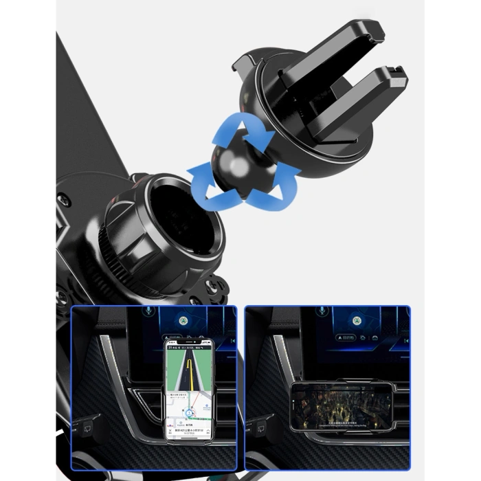 Uniwersalny grawitacyjny uchwyt samochodowy złoty (YC05)