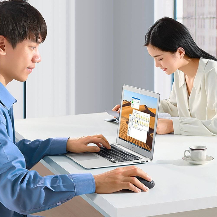 Mouse senza fili USB a 2,4 GHz Ugreen MU105 - blu navy