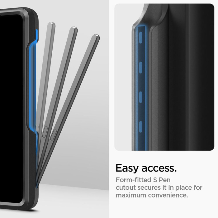 Coque Spigen Slim Armor Pro Pen Galaxy Z Fold 5 Noir Case