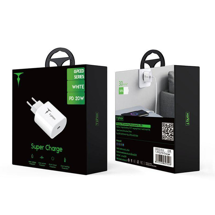 T-PHOX ISPEED 20W WHITE (EU PLUG)