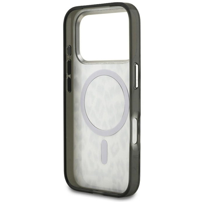 Etui Karl Lagerfeld IML Leopard Pattern  MagSafe do iPhone 17 Pro brązowy