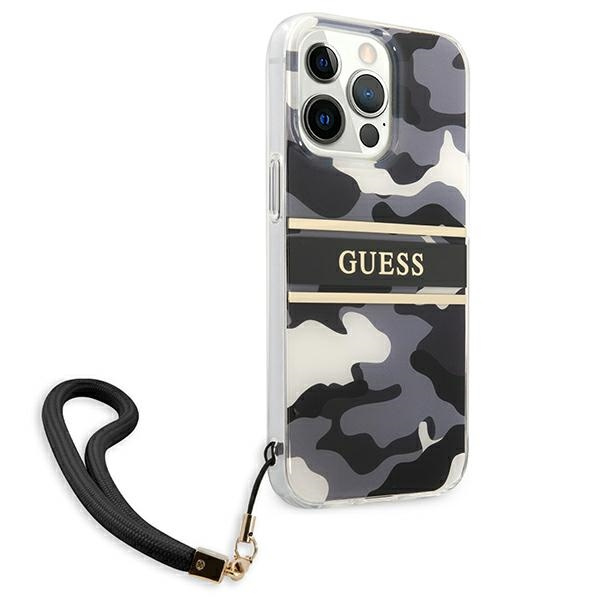Černé pevné pouzdro Pouzdro Apple iPhone 13 13 Pro Camo Strap Collection