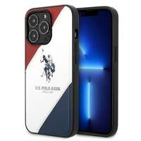 US Polo USHCP14XPSO3 iPhone 14 Pro Max 6.7" weiß/weiß Tricolor Embossed