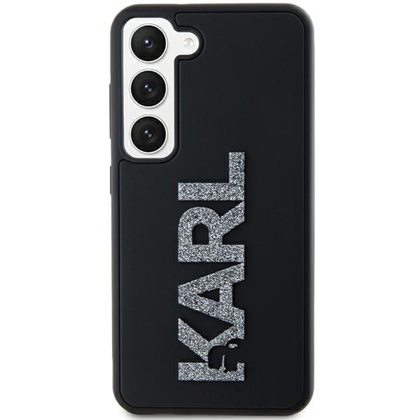 Etui Karl Lagerfeld KLHCS23M3DMBKCK Galaxy S23+ S916 czarny/black hardcase 3D Rubber Glitter Logo