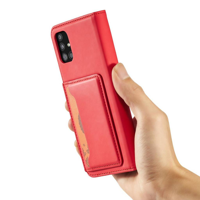 Magnetkartenetui für Xiaomi Redmi Note 11 Pouch Wallet Card Holder Red