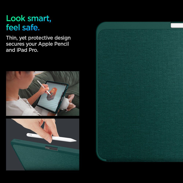 Spigen IPad URBAN FIT PRO 13 7 / 2024 VERDE NOTTE