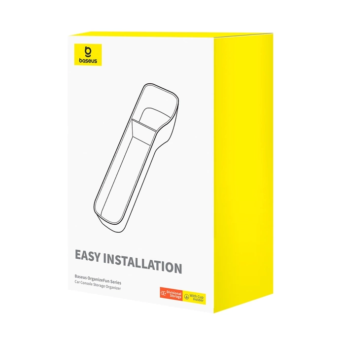 Baseus OrganizeFun Series Portaoggetti per console per auto Marmo Marrone
