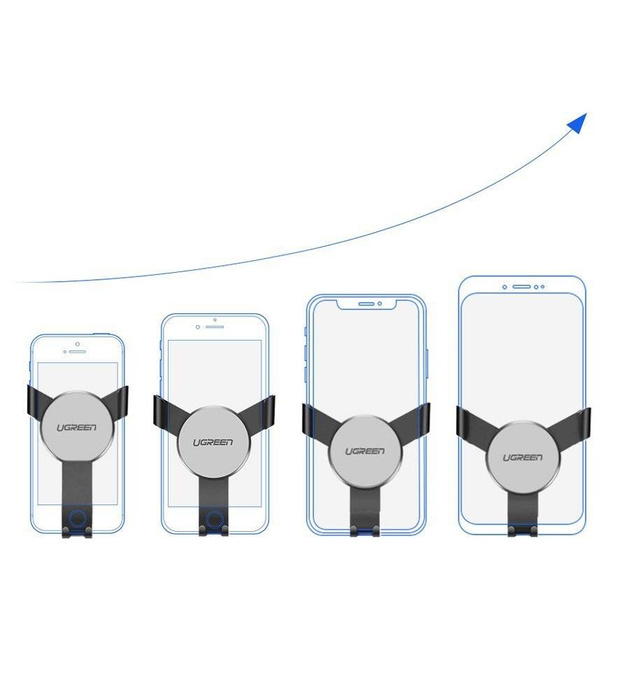Ugreen gravity phone holder for air outlet gray (50564)