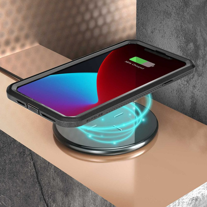 Hülle SUPCASE Einhorn Käfer Pro iPhone 12 12 Pro Schwarzes Gehäuse