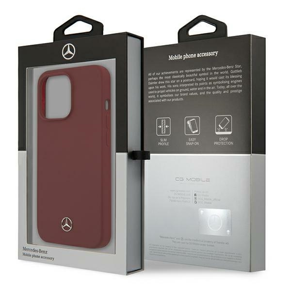 Cover MERCEDES Apple iPhone 13 Pro Max Silicone Line Red Hardcase
