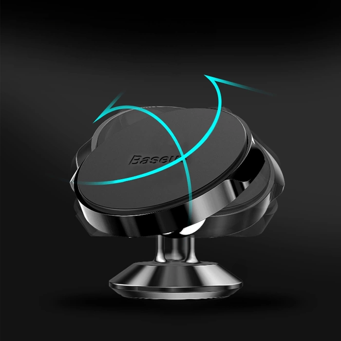Baseus Small Ears Series Universal Magnetic Car Mount Phone Holder for Dashboard black (SUER-B01)