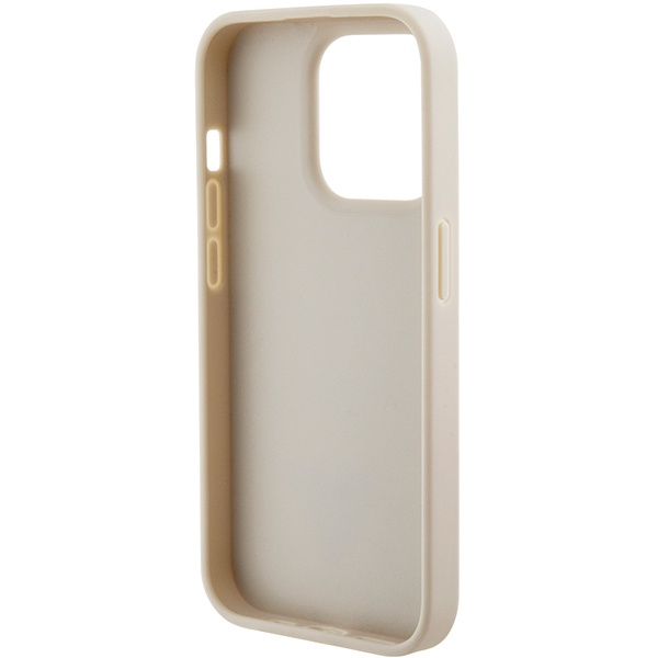 Hülle Guess GUHCP15XPCRTHCD iPhone 15 Pro Max 6.7" gold/gold hartcase Croco Dreieck Metall Logo Case