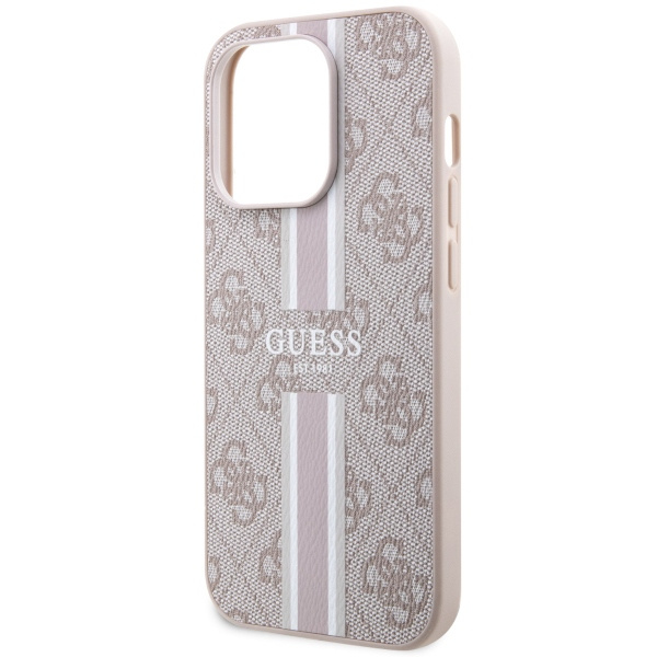 Hülle Guess GUHMP14XP4RPSP iPhone 14 Pro Max 6.7" rosa/rosa hartcase 4G Printed Stripes MagSafe Case