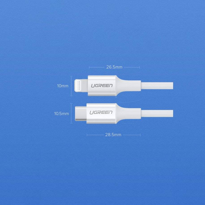 Caricabatterie USB Ugreen Power Delivery 3.0 Quick Charge 4.0+ 20W 3A bianco (60450)