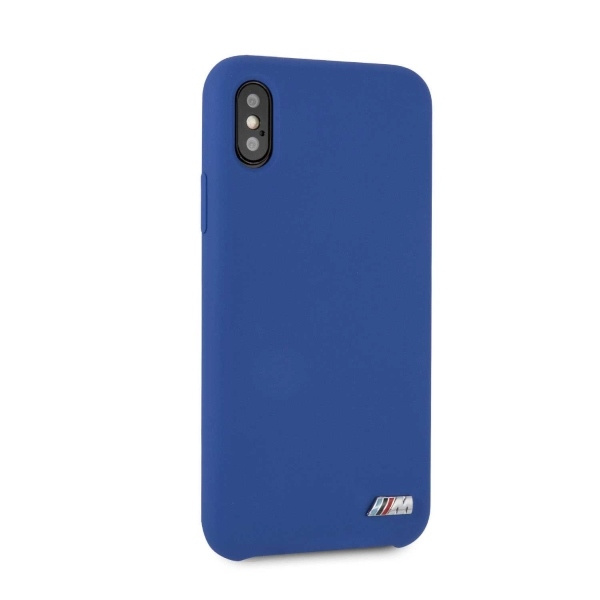 Puzdro BMW iPhone Xs Silikónové puzdro M Collection Blue