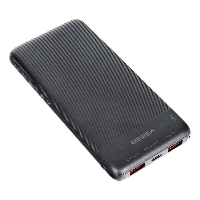 Powerbank Veger A11S (W1133) PD QC3.0 2A 20W 10000 mAh czarny