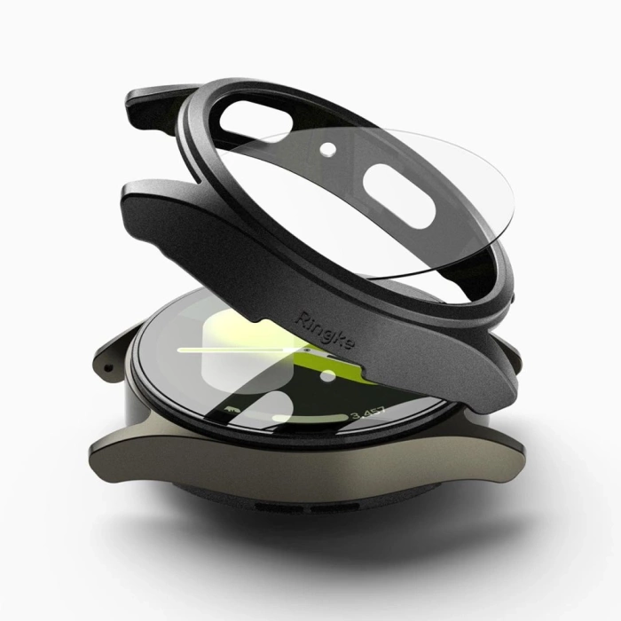 RINGKE SLIM & TEMPERED GLASS GALAXY WATCH 7 (44 MM) TITANIUM BLACK