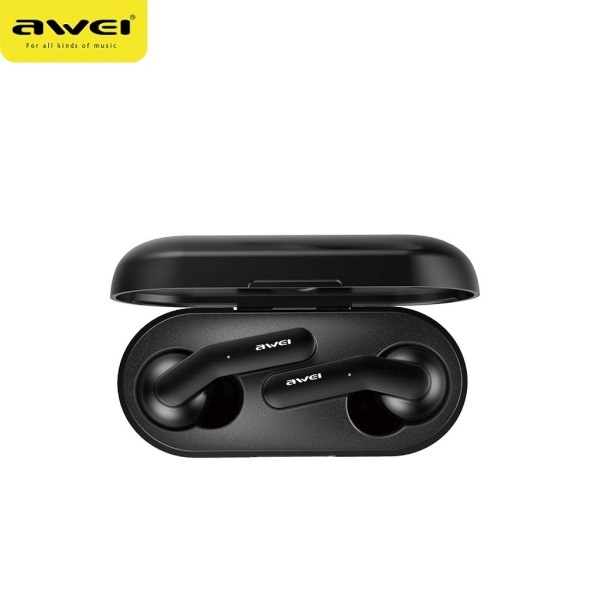 AWEI Bluetooth 5.0 T10C TWS Headphones Docking Station Black