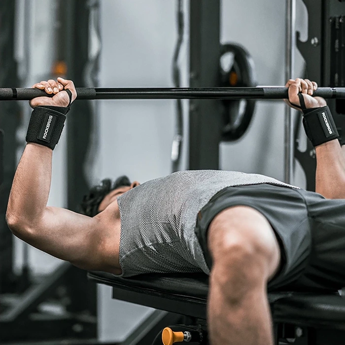 Rockbros 0431001 sports wristband - black (2 pcs.)