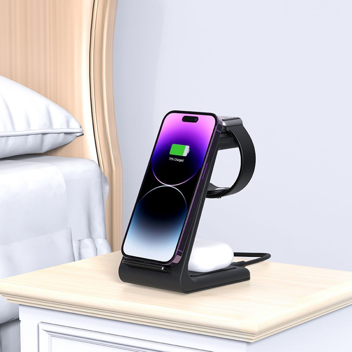 TECH-PROTECT A8 3IN1 WIRELESS CHARGER BLACK