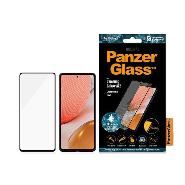 PanzerGlass E2E Microfracture Sam A72 A725 Case Friendly AntiBacterial black/black