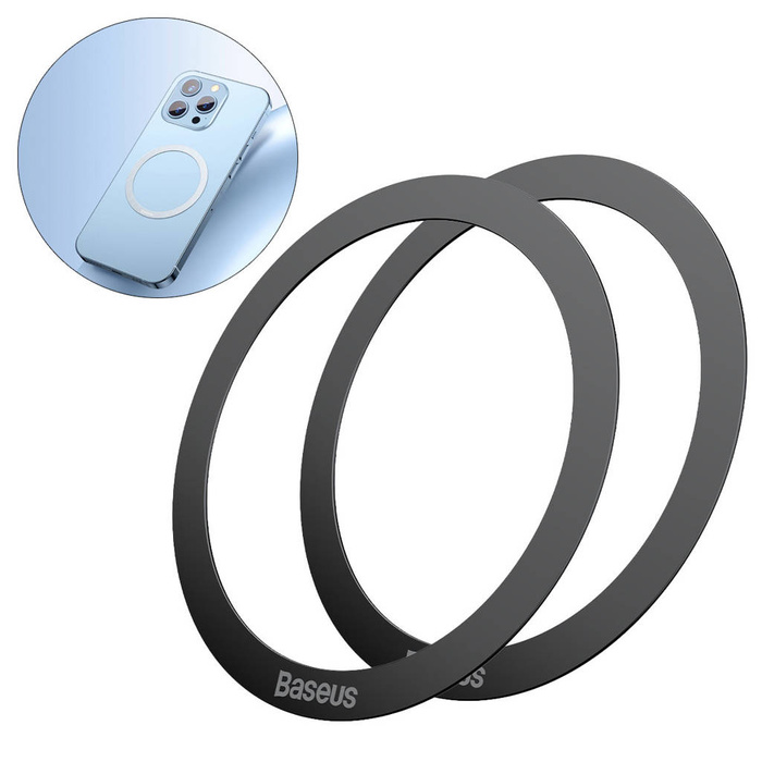 Baseus Halo Series Magnetring (2 Stück / Packung) schwarz (PCCH000001)
